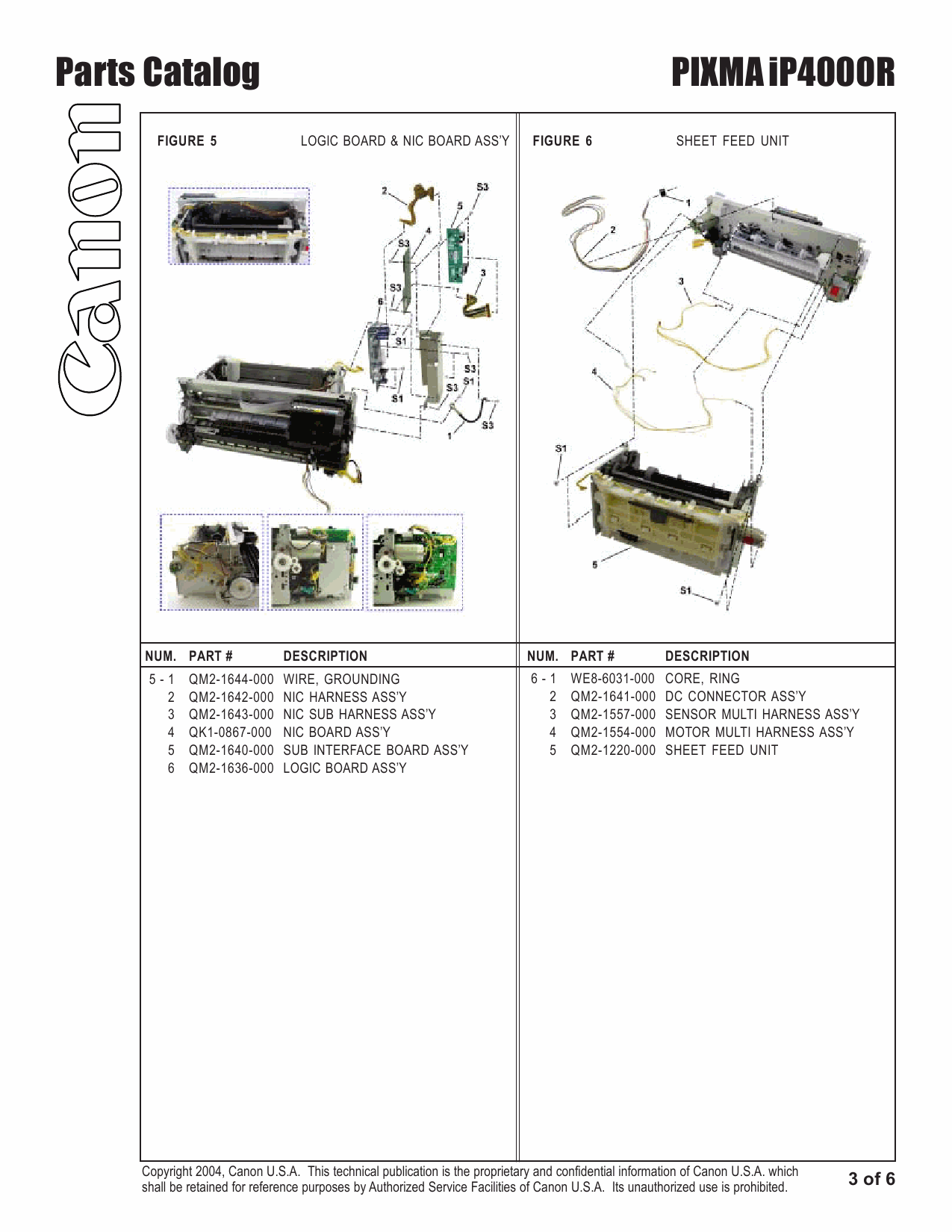Canon PIXMA iP4000R Parts Catalog-4